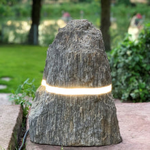 Lade das Bild in den Galerie-Viewer, Gneis-Woodstone-Leuchte - Stein Ambiente